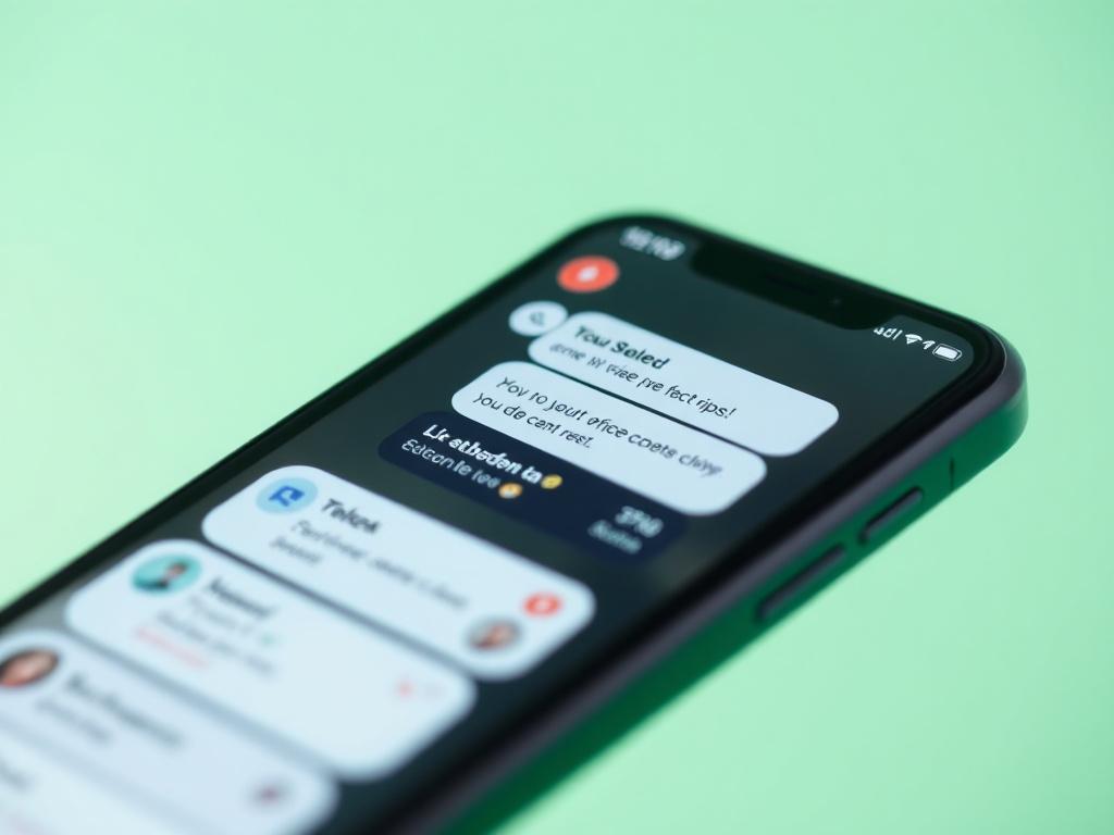 A hyper realistic close up image of a chatbot interface